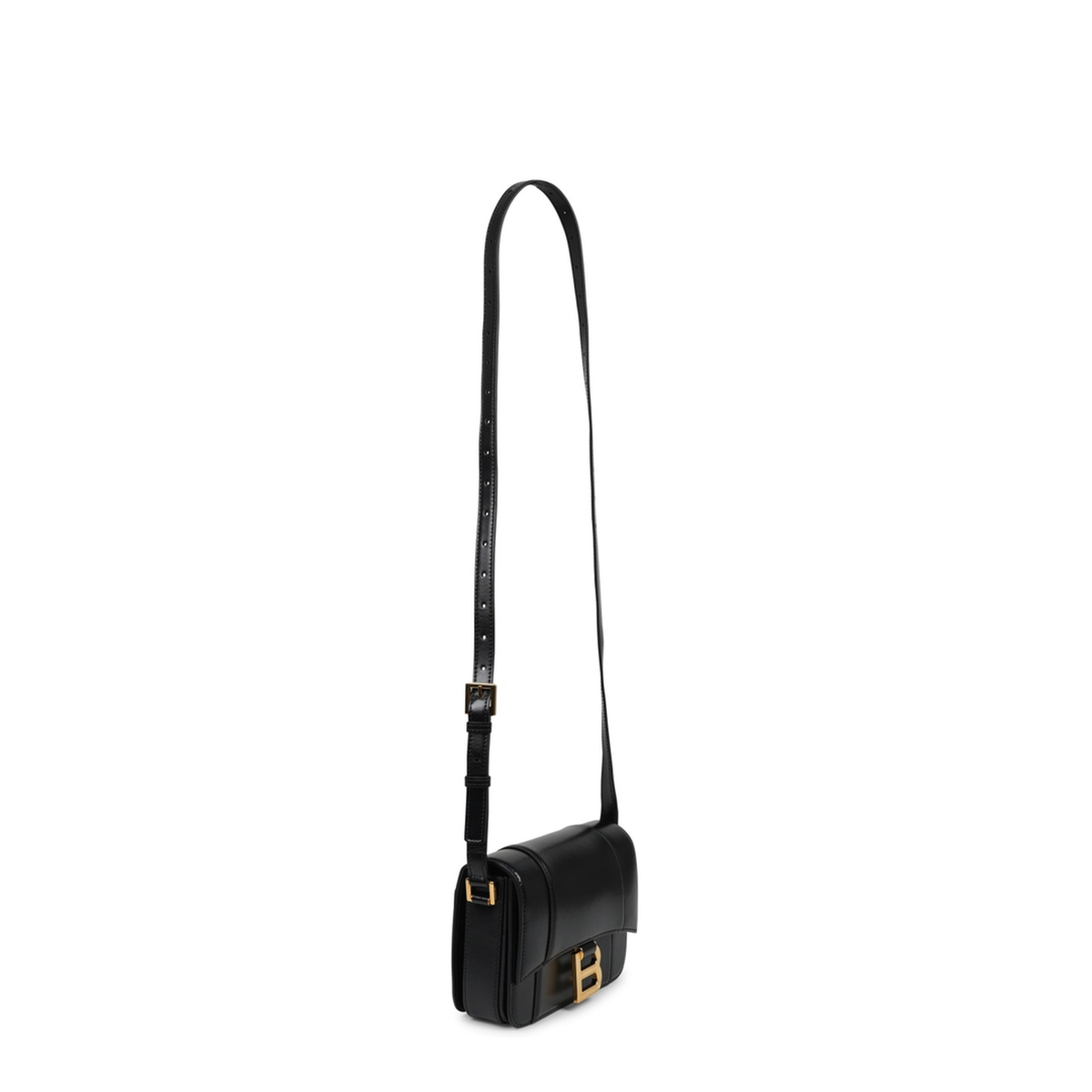 Hourglass Small Flap Bag in Black - Image 2