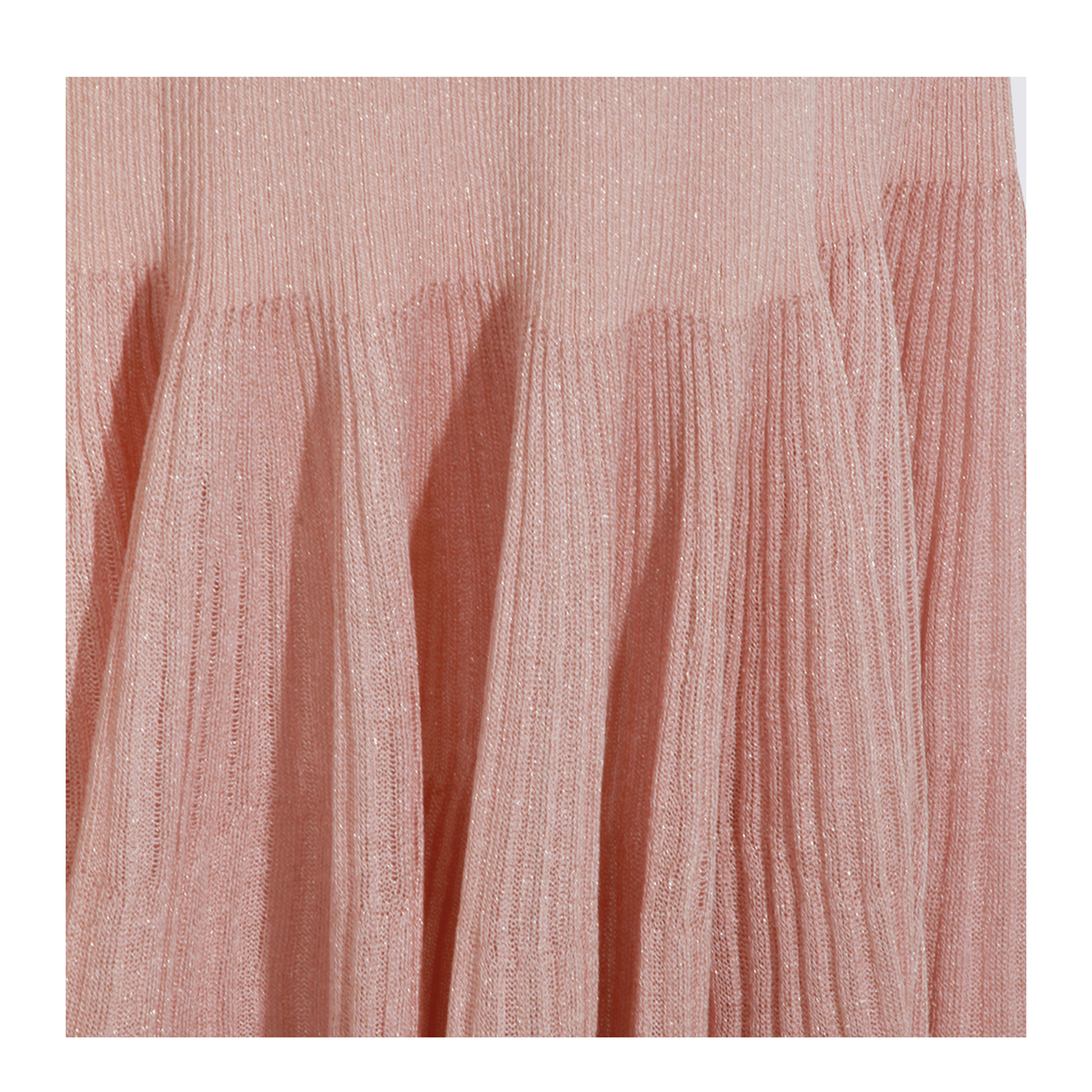 Luna Pleated Frill Skirt - Dusty Pink - Image 6