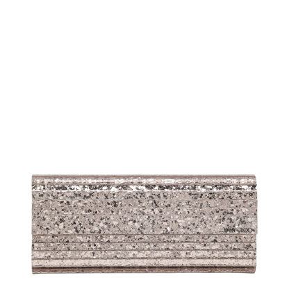 Pink Sweetie Glitter Fabric Clutch - Image 1