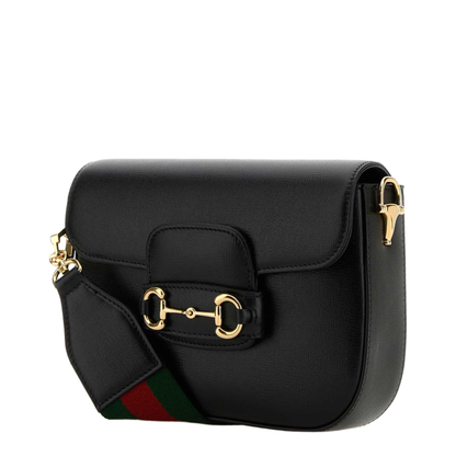 Horsebit 1955 Leather Shoulder Bag - Black - Image 2