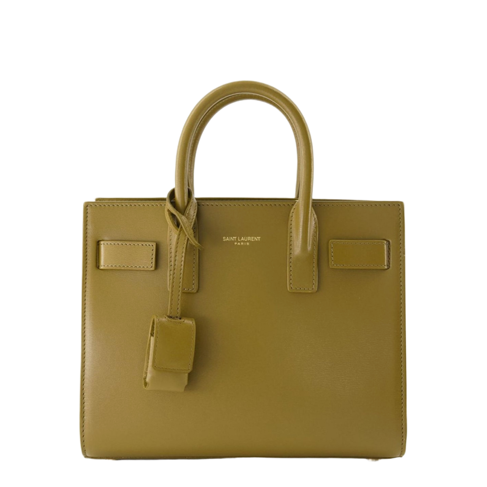 Sac De Jour Nano Leather Handbag Khaki - Image 1