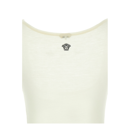 'La Medusa' Embroidery Top White - Image 4