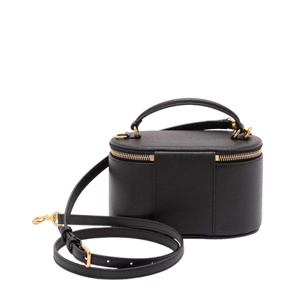VLogo Signature Mini Vanity Bag Grainy Calfskin - Black - Image 5