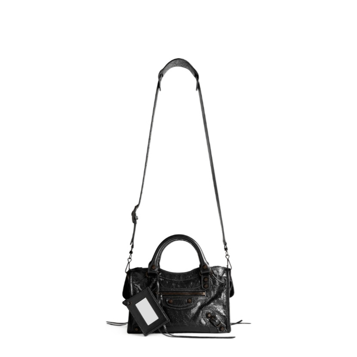 Le City Mini Lambskin Bag - Black - Image 4