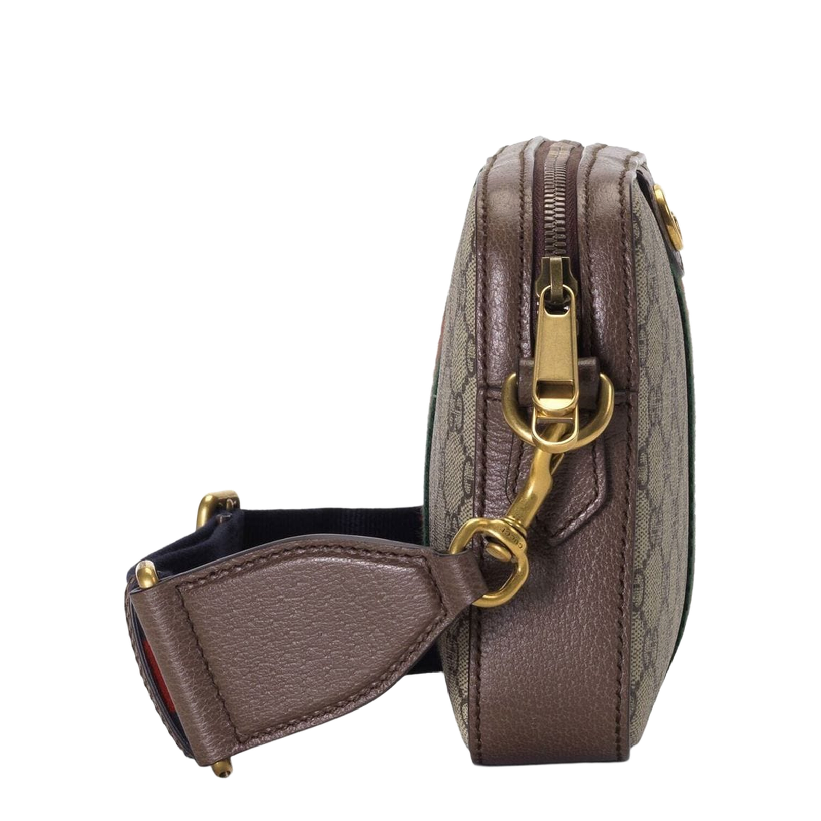 Ophidia Small Canvas Crossbody Bag - Beige - Image 4