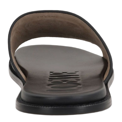 Flex Anagram Slide in Soft Calfskin Black - Image 4