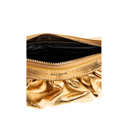 Ébène Mini Lamé Leather Handbag - Gold - Image 3