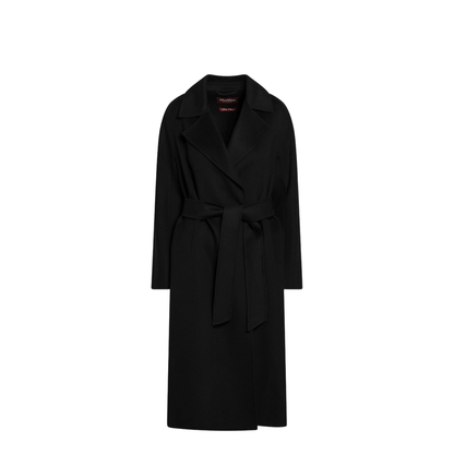 Black Coat with Belt - Image 1