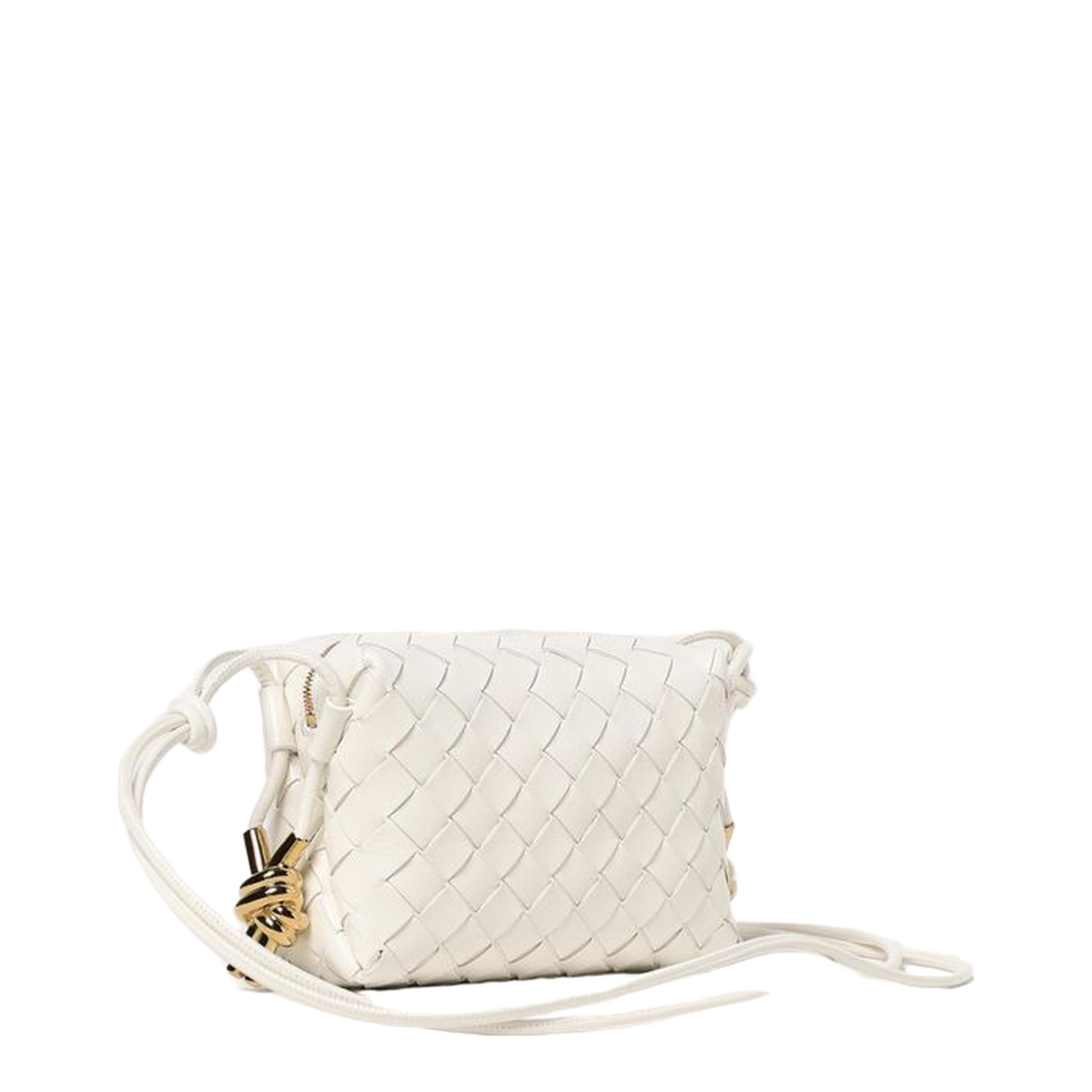 Loop Mini Leather Crossbody Bags - White - Image 2