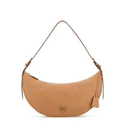 Peach Leather Large Crossbody Bag - Image 1