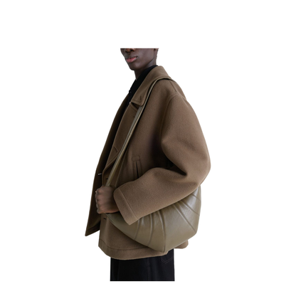 Croissant Medium Leather Shoulder Bag - Image 2