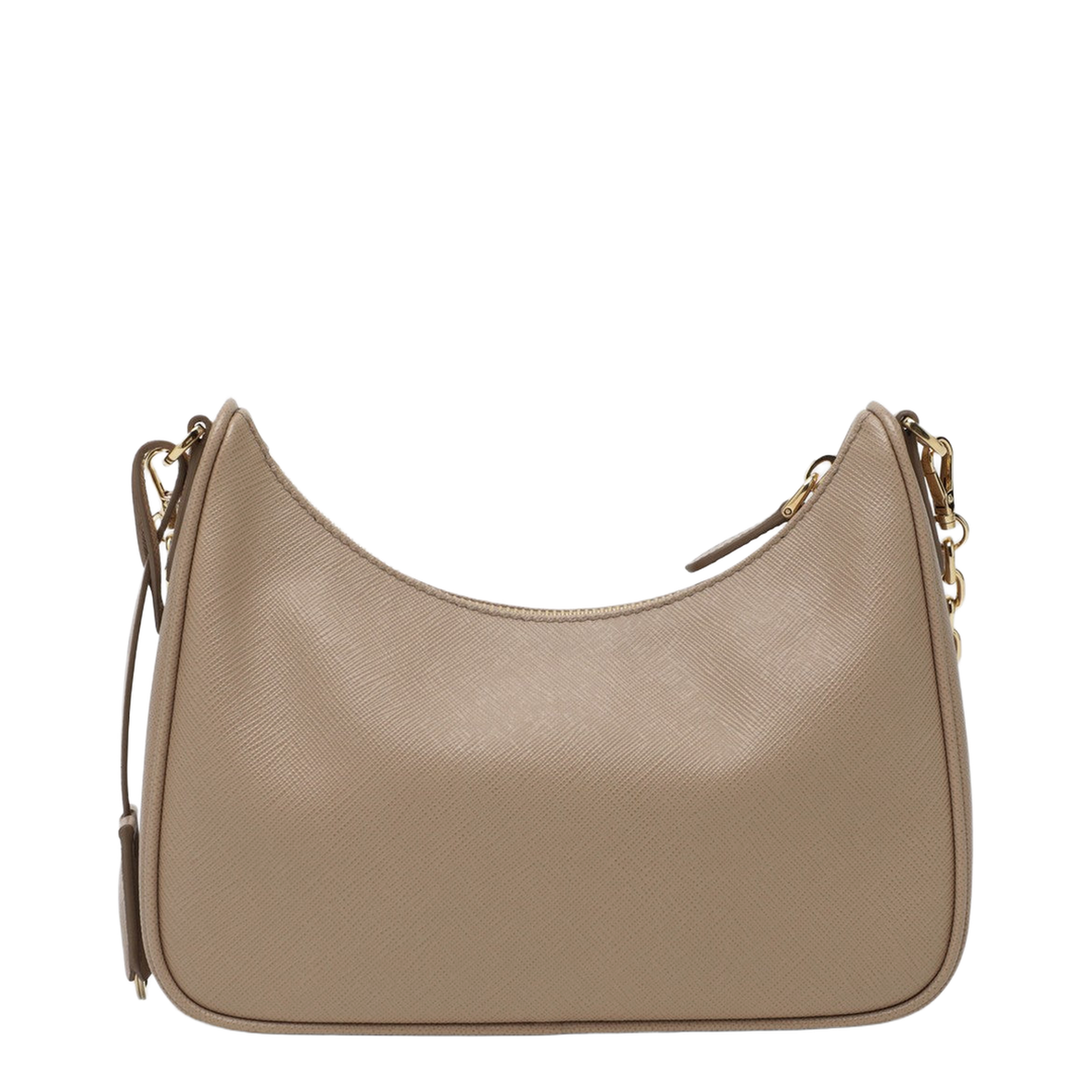 Re-Edition 2005 Medium Saffiano Leather Shoulder Bag - Cameo Beige - Image 2