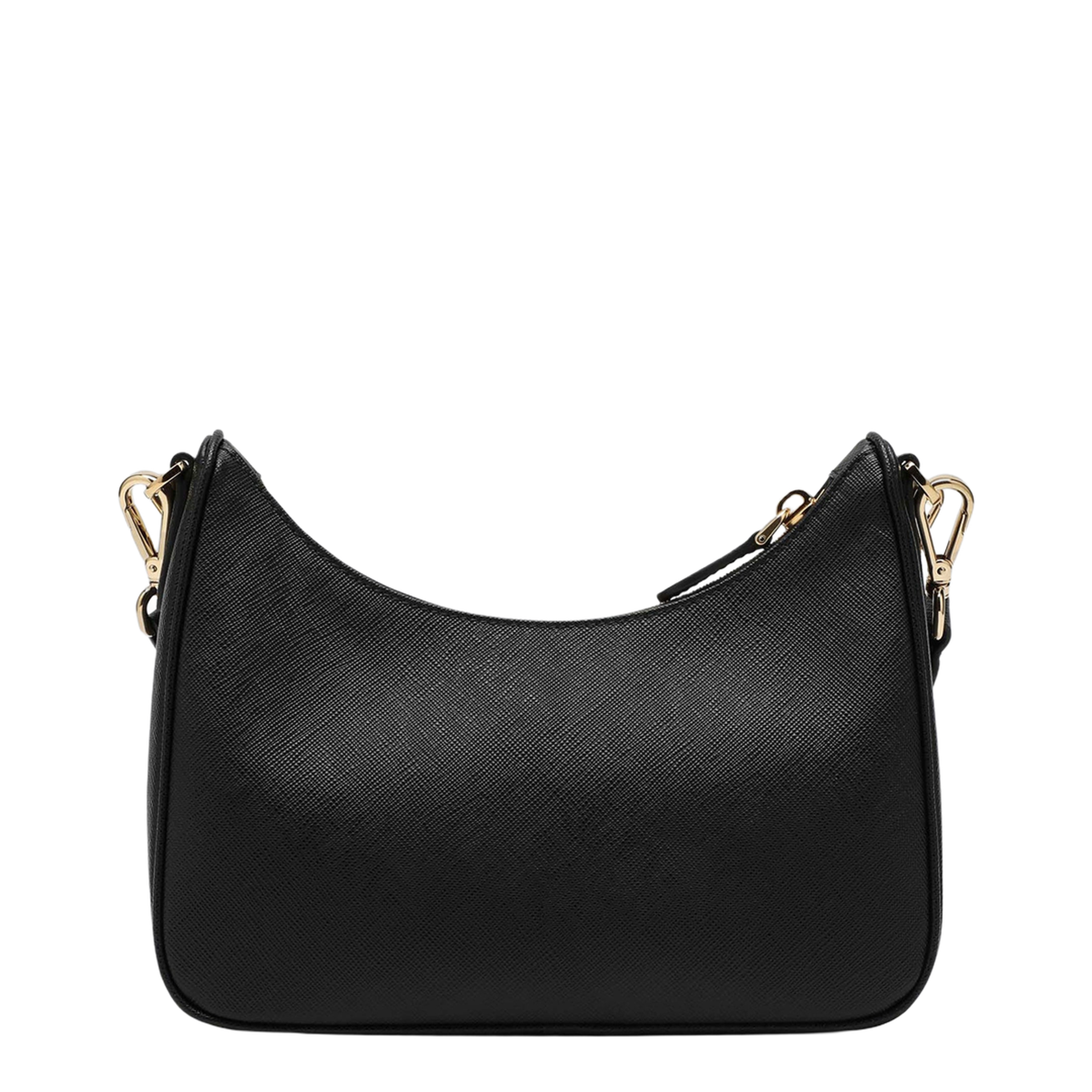 Re-Edition 2005 Mini Saffiano Leather Shoulder Bag - Black - Image 2