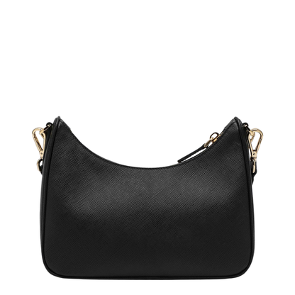 Re-Edition 2005 Mini Saffiano Leather Shoulder Bag - Black - Image 2