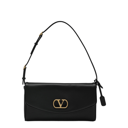 DeVain Small Nappa Shoulder Bag - Black - Image 1