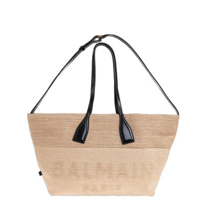 Track Raffia Tote Bag - Image 1