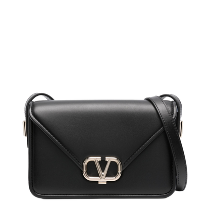 Small Letter Bag In Calfskin - Black - Image 1