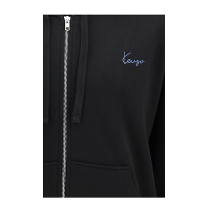 Signature Embroidered Cotton Zip Hoodie - Image 3