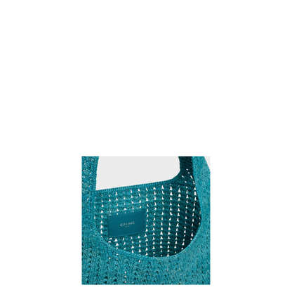 Hobo Bag Raffia Blue - Image 4