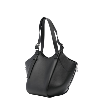 Hammock Flip Calfskin Tote - Black - Image 4