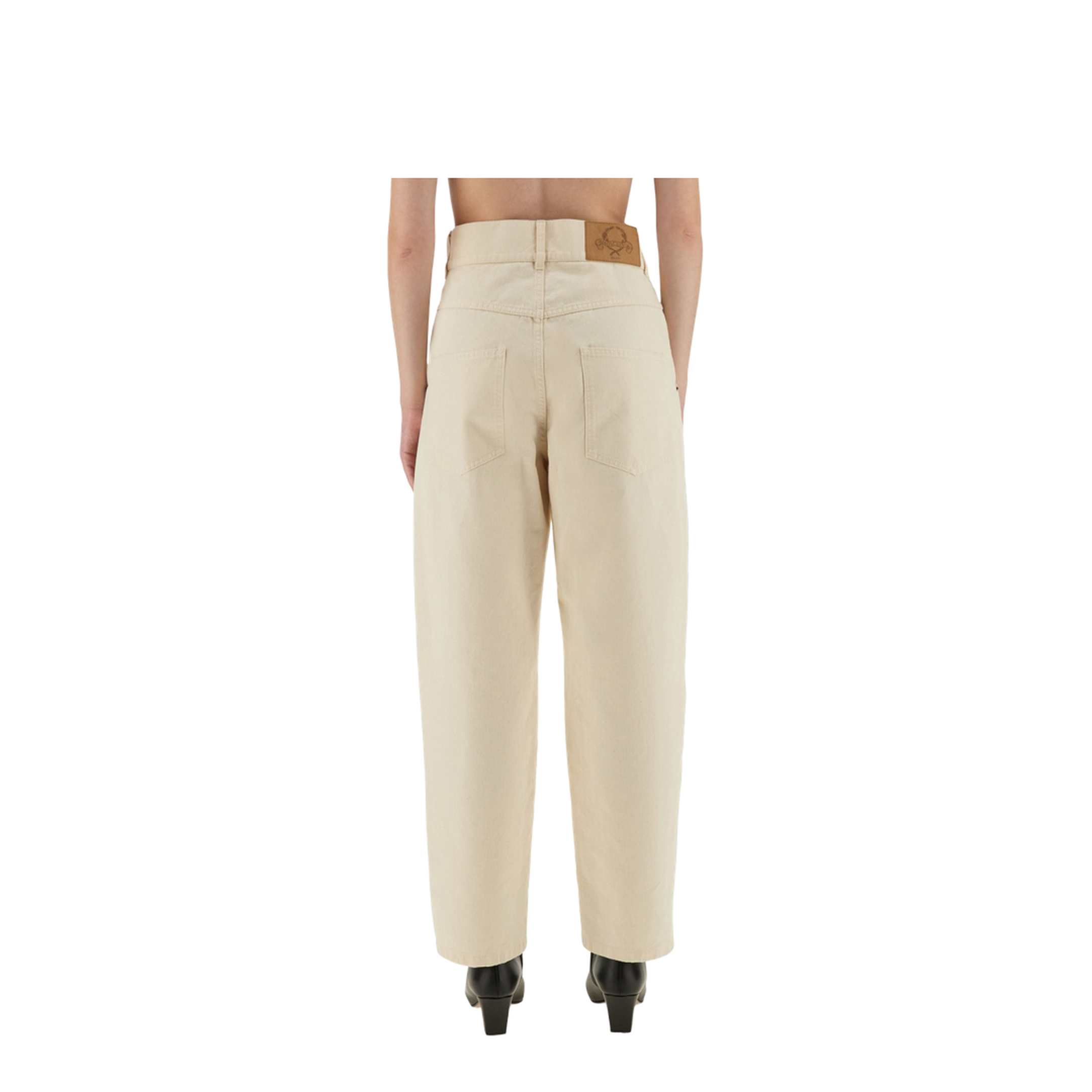 Straight Fit Jeans - Cream - Image 3