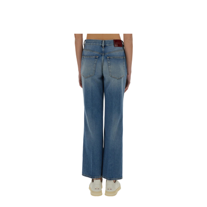 Denim Pants with Logo Label - Image 3