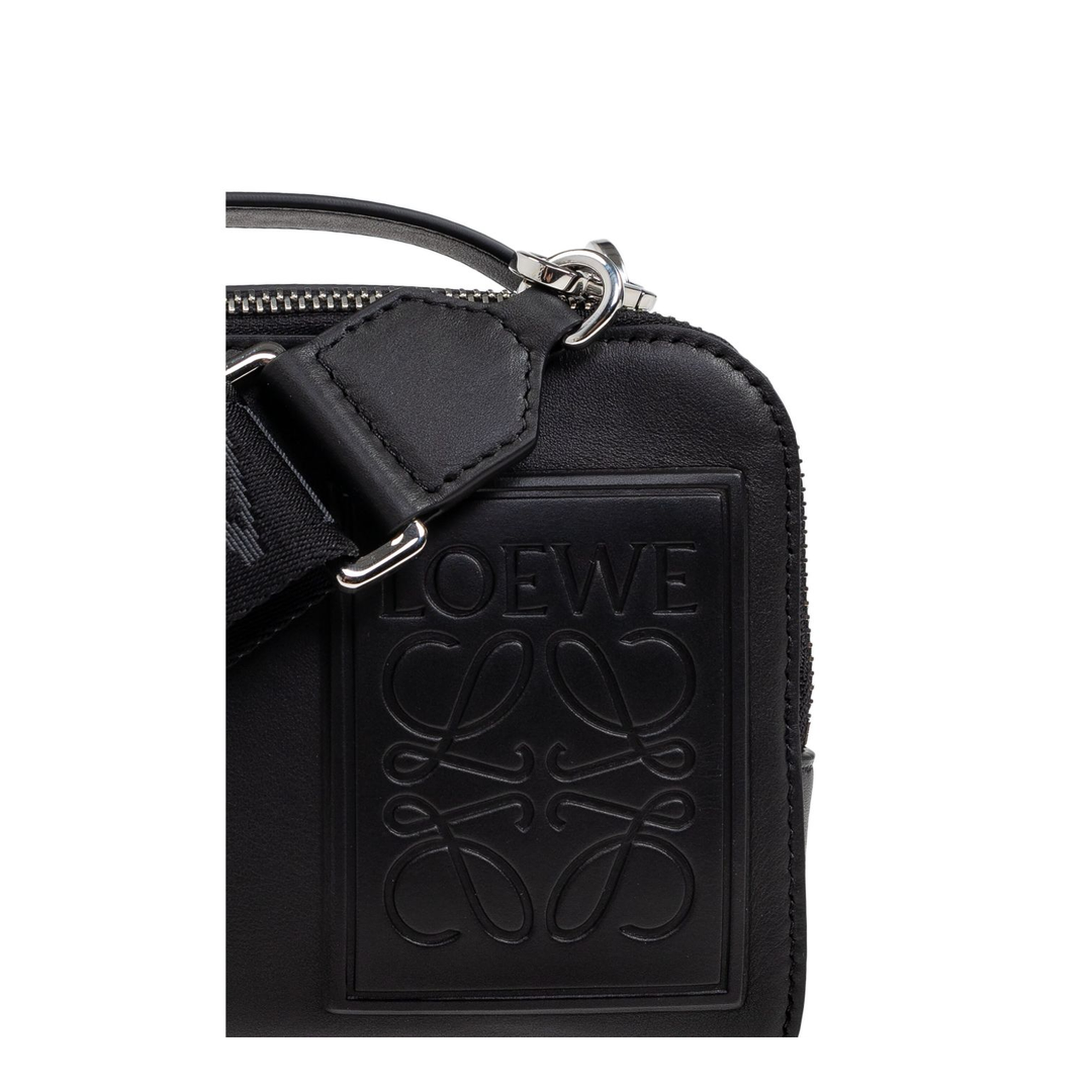 Mini Camera Calfskin Crossbody Bag - Black - Image 4