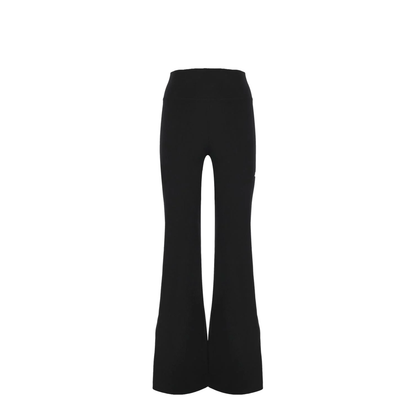 Black Activewear Flared Slim Lounge Pants - Image 2