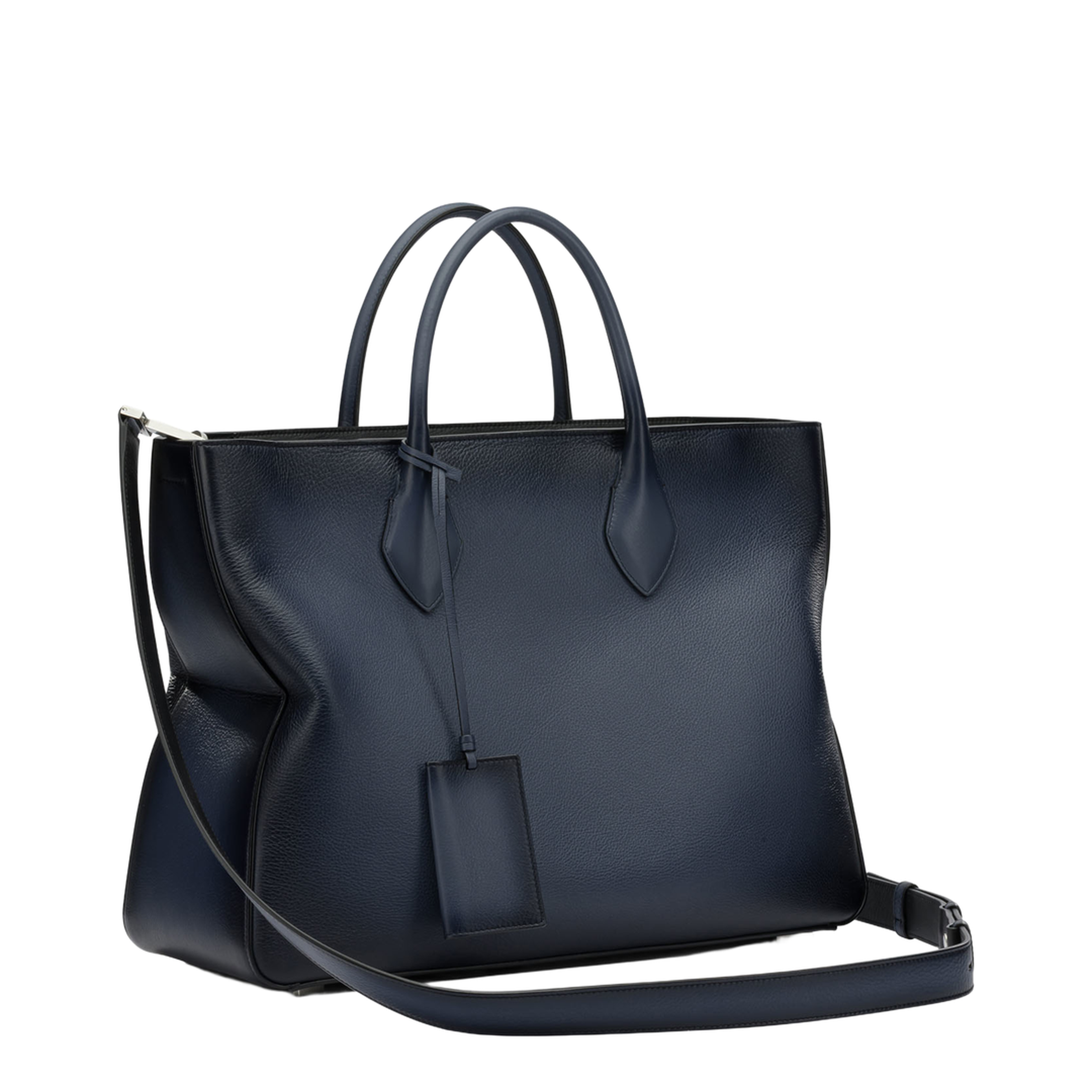 Star-Shaped Large Calfskin Tote Bag - Midnight Blue - Image 2