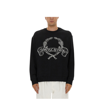 Sweatshirt with Laurel Crown Logo Embroidery - Image 1