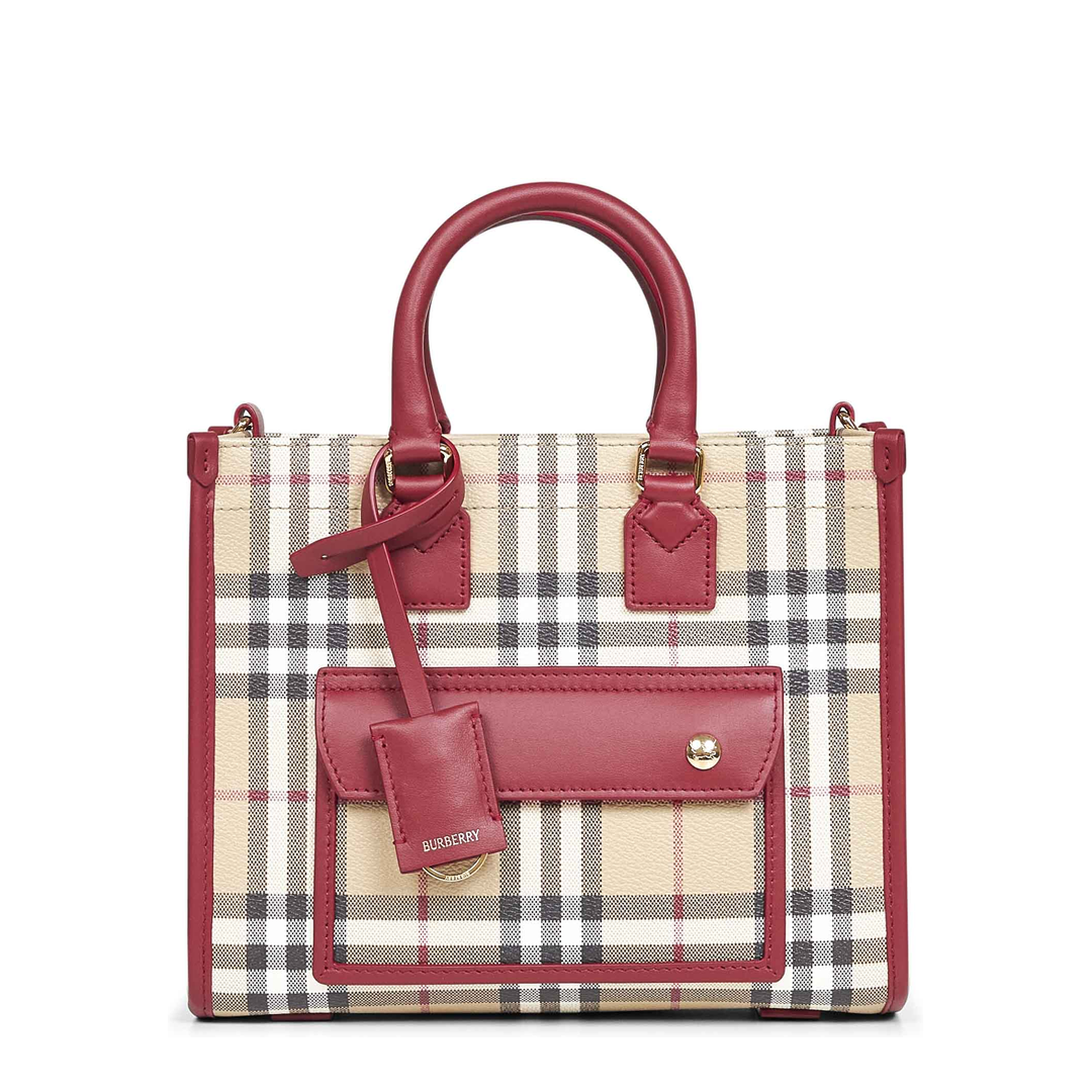 Freya Mini Tote Bag in Coated Canvas - Image 1