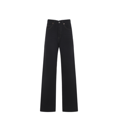 V-Waist Long Baggy Jeans - Image 2