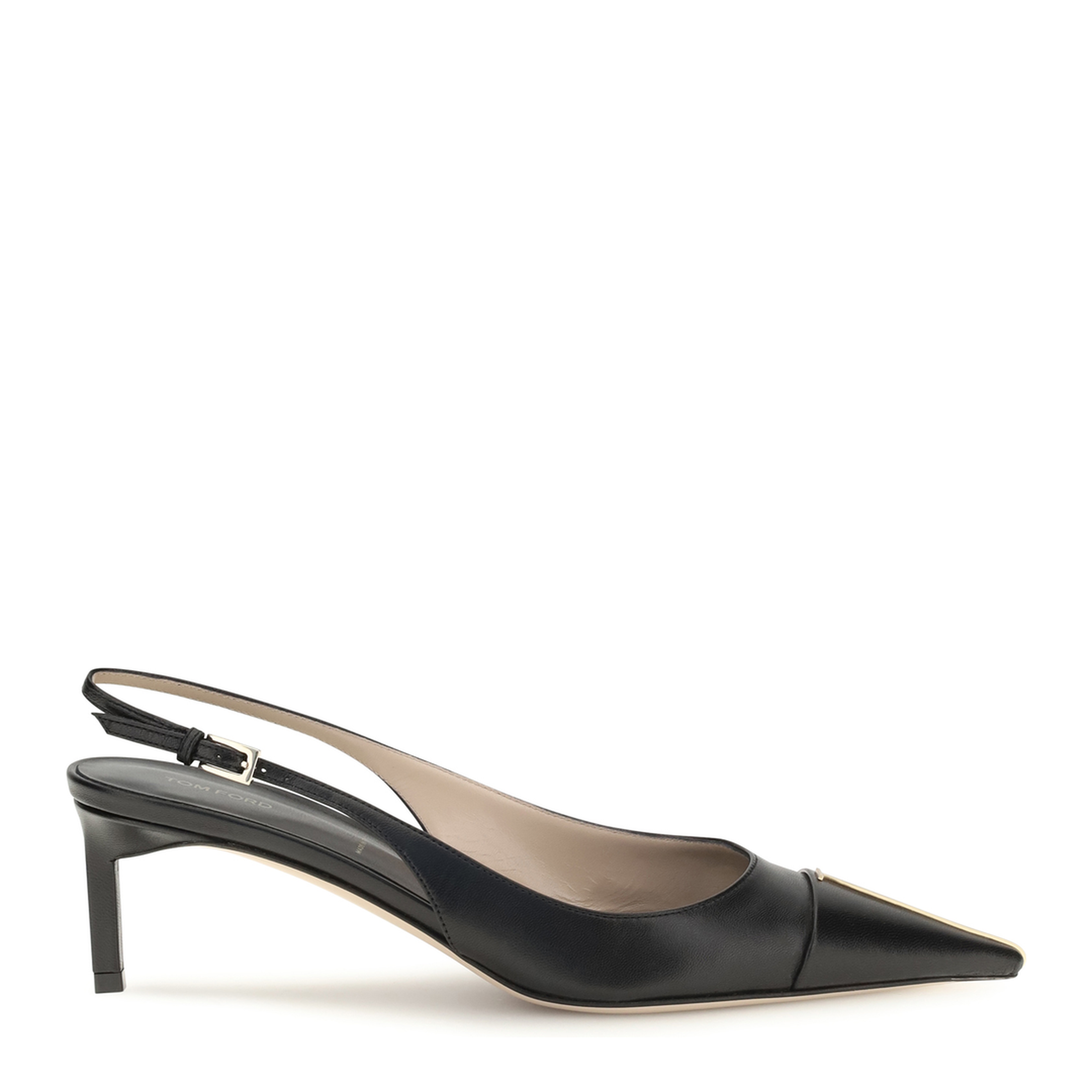 Leather Slingback Pumps - Image 1