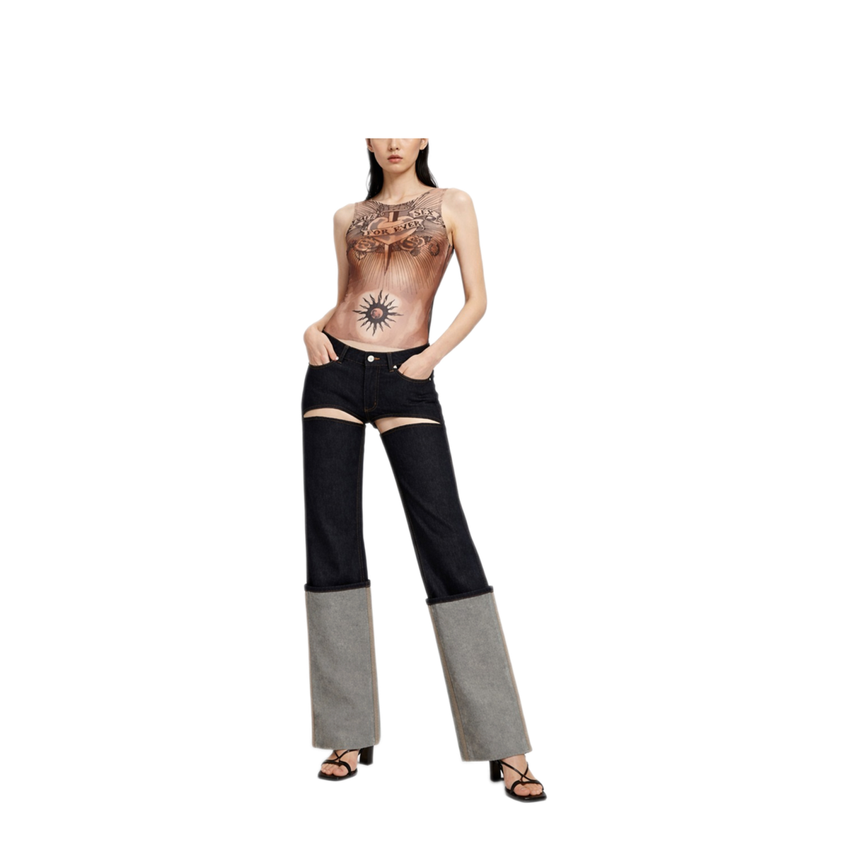 Safe Sex Tattoo Print Top - Image 2