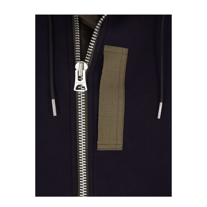 Hoodie with Bomber-Style Inserts - Image 3