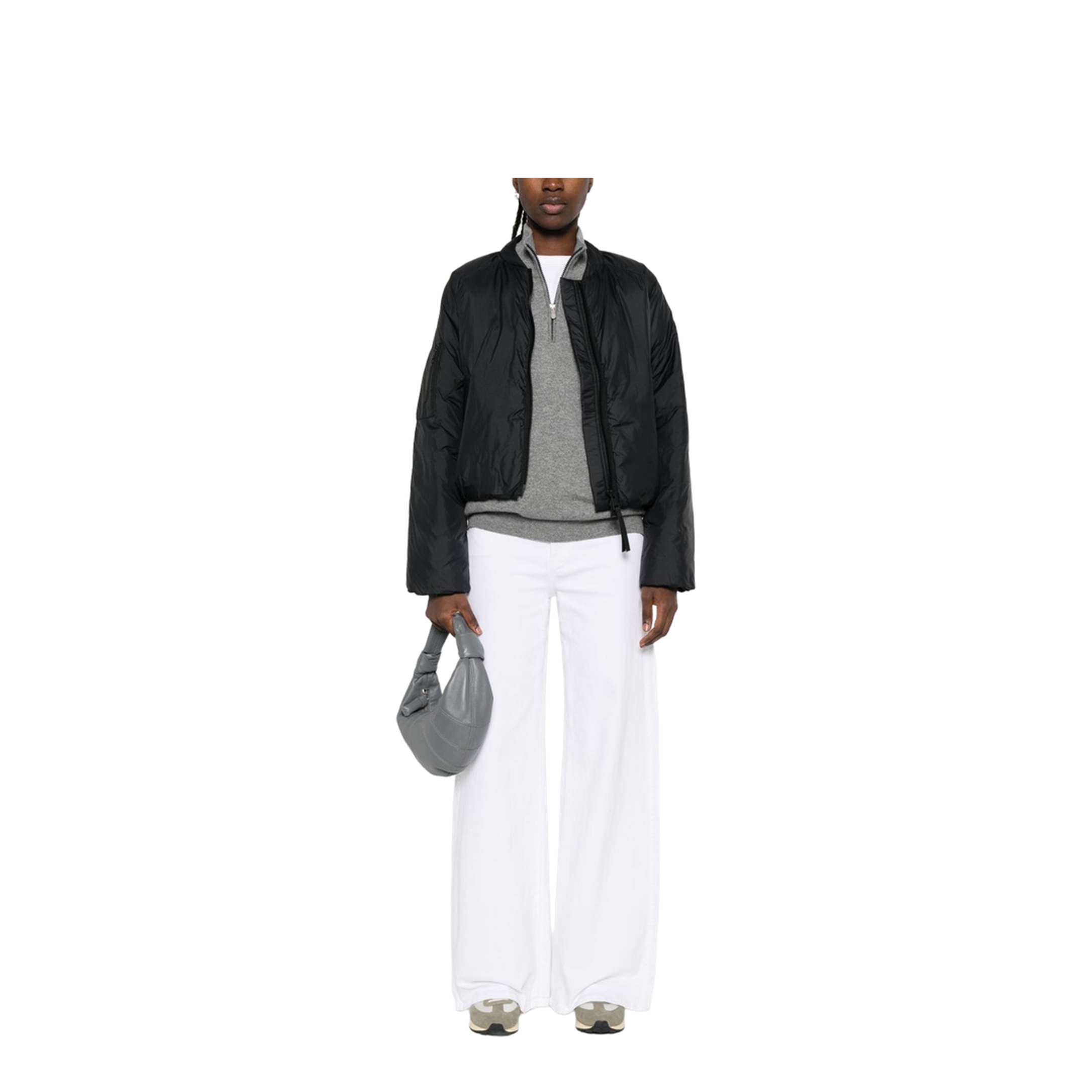 Black Quilted Jacket - Image 2