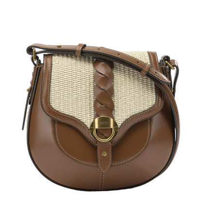 Altay Small Calfskin Crossbody - Cognac - Image 1