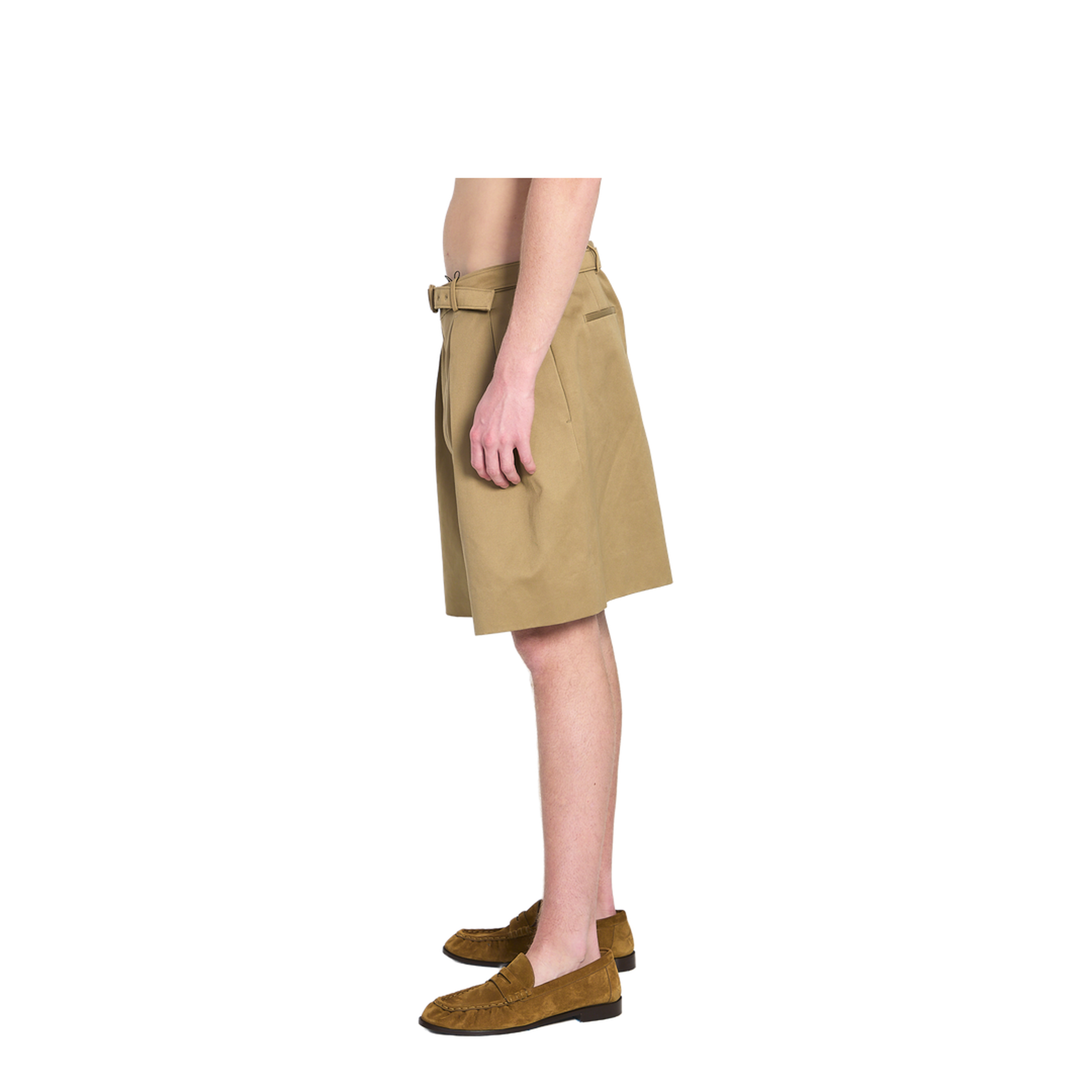 Cotton Drill Shorts with Belt - Image 3