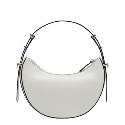 Arqué Small Calfskin Shoulder Bag - Bianco - Image 2