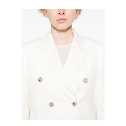 Double-Breasted Wool Blend Blazer - Image 5