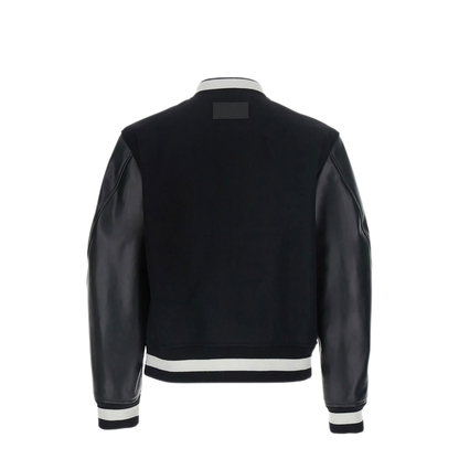 Wool and Leather Varsity Jacket - Image 2