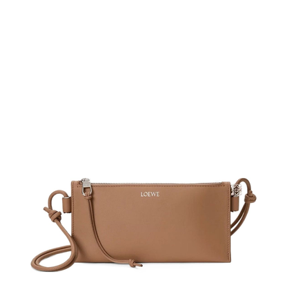 Joya Pouch In Nappa Calfskin - Mocha - Image 1