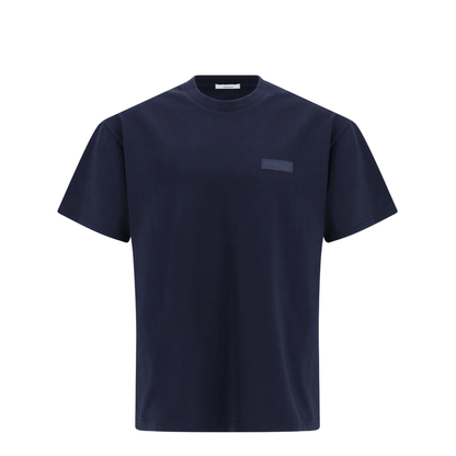 Cotton T-Shirt with Logo Patch - Image 1
