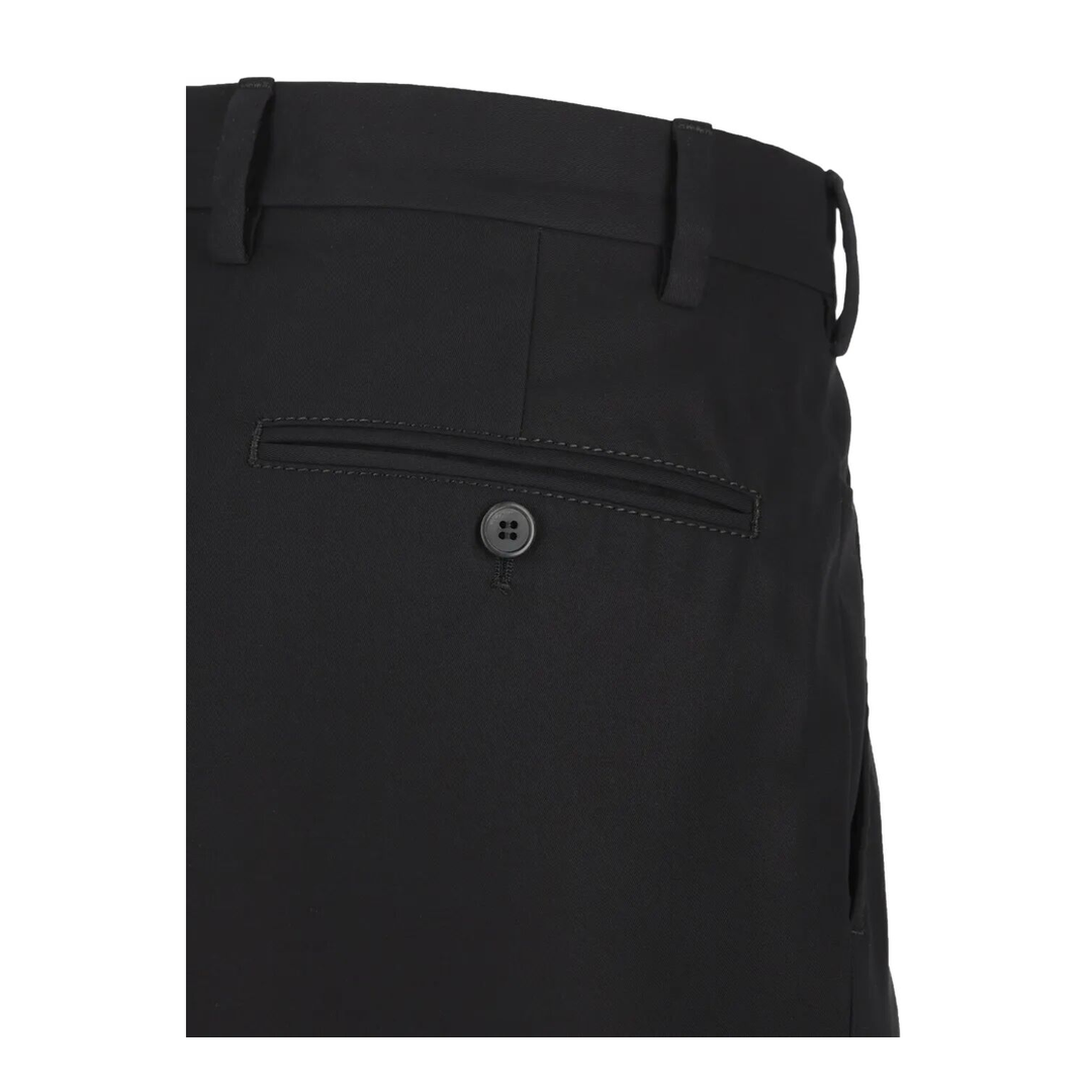 Charm-Detail Cotton Tapered Trousers - Image 4