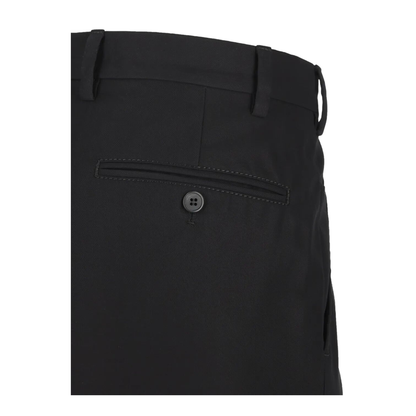 Charm-Detail Cotton Tapered Trousers - Image 4