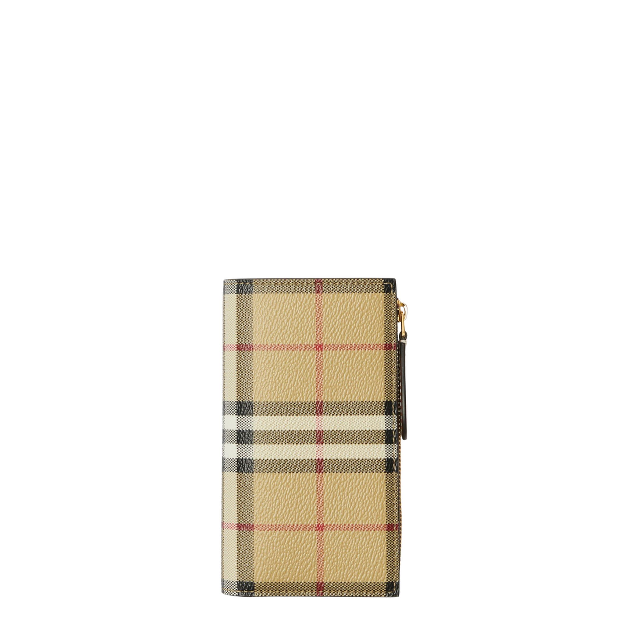 Medium Vintage Check Bifold Wallet - Image 1