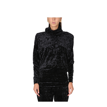 Velvet Turtleneck Top - Image 1