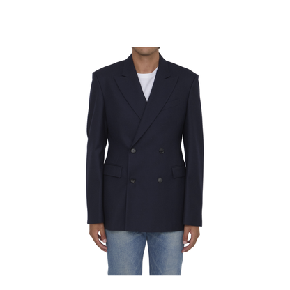 Wool Double-Breasted Jacket - Image 1