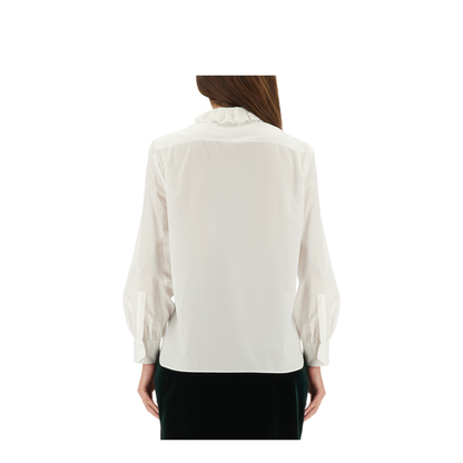 Crumpled Poplin Blouse - Image 3