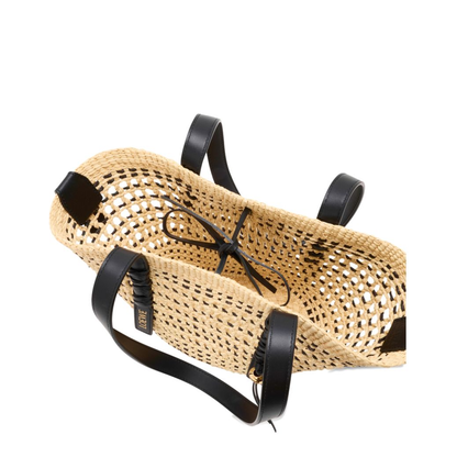 Paula’s Ibiza Small Braid Basket - Natural/Black - Image 4